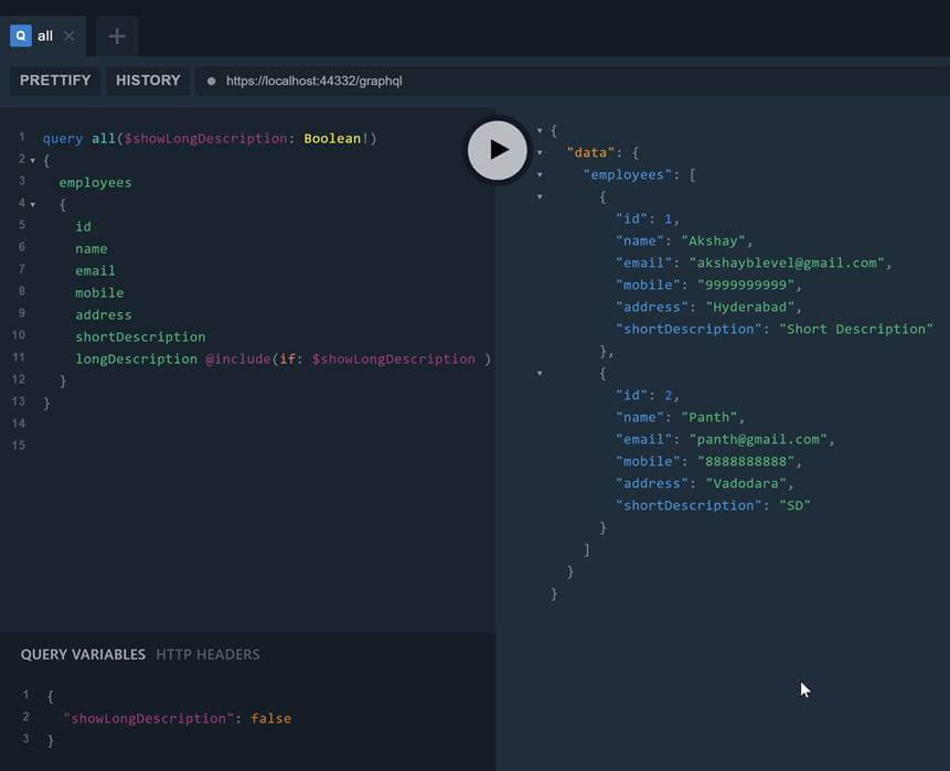 GraphQL In .NET Core Web API With Entity Framework Core