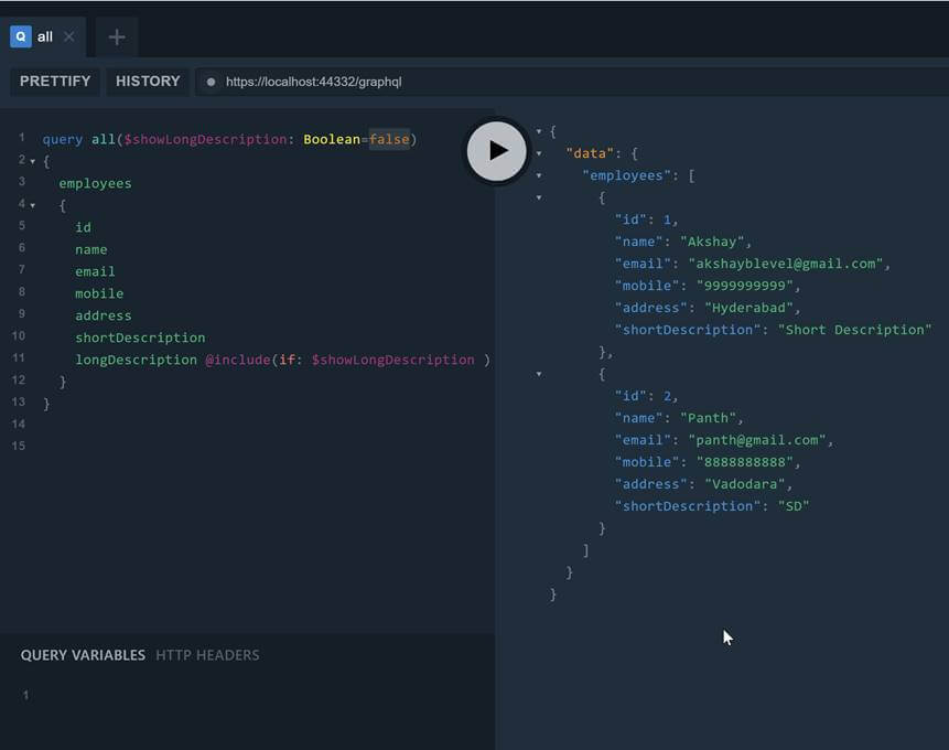 GraphQL In .NET Core Web API With Entity Framework Core