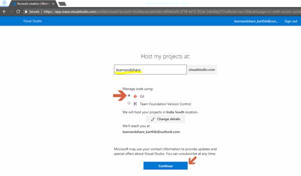 Visual Studio Team Service