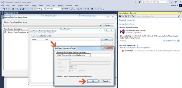Visual Studio Team Service