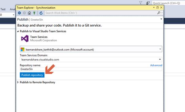 Visual Studio Team Service