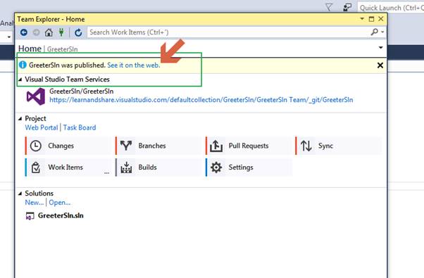 Visual Studio Team Service