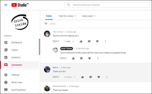 Guide - Youtube's New Enhanced Comment System For Channel Owners To Filter Comments Easily