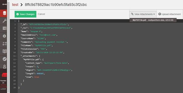 Handling Attachments/Files Into CouchDB Via Rest API In ASP.NET Core