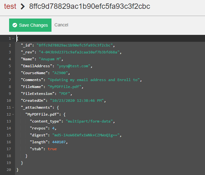 Handling Attachments/Files Into CouchDB Via Rest API In ASP.NET Core