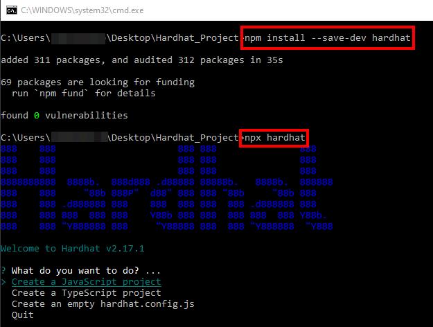 Hardhat option wizard