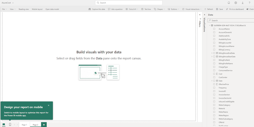 upload the CSV file to your Power BI environment