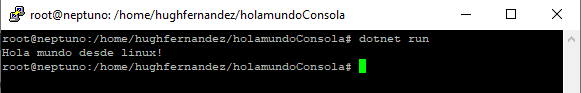 Hello World .NET Core On Linux