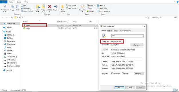 PyQt5 - Hello World Example