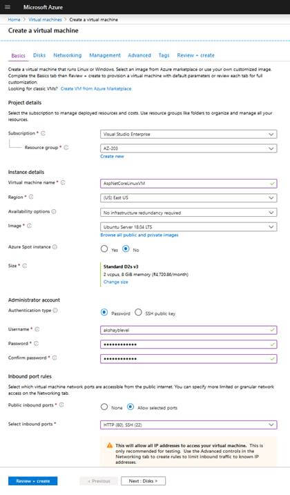 Host ASP.NET Core Web API On Linux Azure VM
