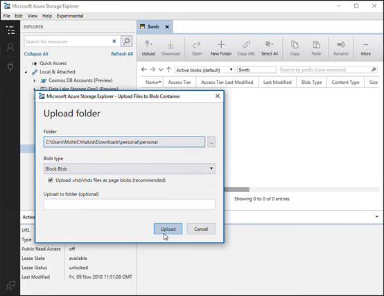 Hosting Static Website With Azure Storage Service