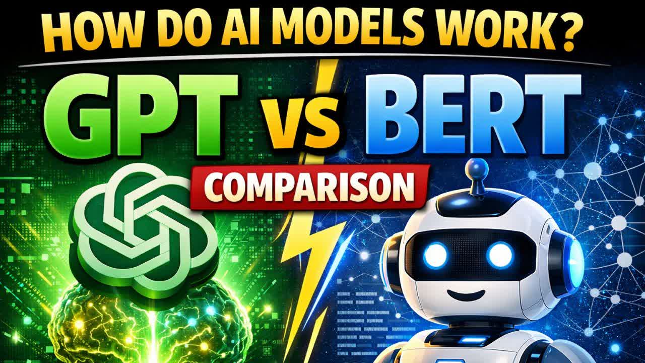 How Do AI Models Work? GPT vs BERT Comparison