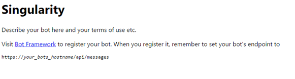 Microsoft Bot Framework 