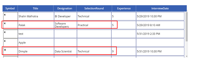 ​How To Add A Conditional Column With Unicode Symbols In PowerApps Blank Grid - PowerApps Grid View