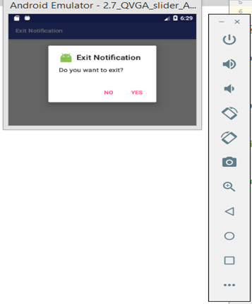 how to exit presentation mode in android studio