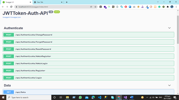 How To Add JWT Bearer Token Authorization Functionality In Swagger?