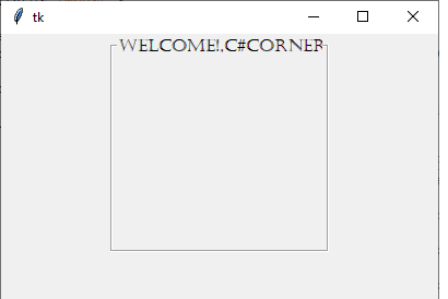 How To Add A Labelframe In Tkinter In Python