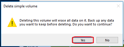click on then yes button