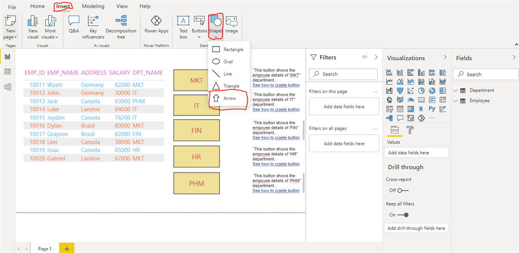 How To Add Text Box And Shapes In Power BI Reports