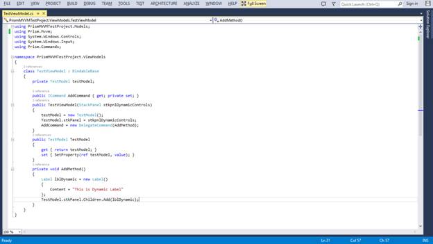 How To Add The Dynamic Control Into The View From View Model In MVVM ...