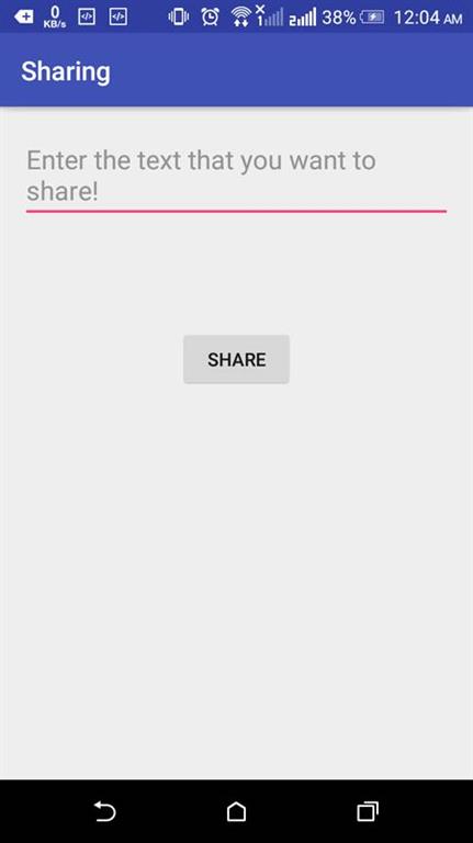 How To Add The Share Option In Android Applications