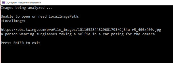 How To Analyze An Image Using Azure Computer Vision SDK and C#