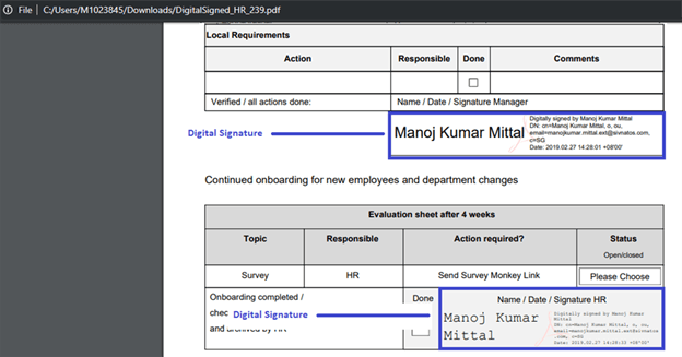 How To Enable Digital Signature In Digital Signed PDF Using Column Formatting