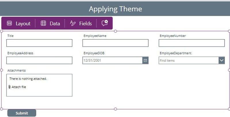 How to Apply Theme in Power Apps