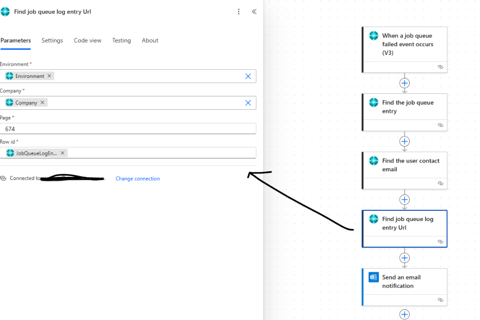 Find Job Queue Log Entry URL