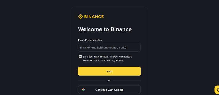Binance-Signup
