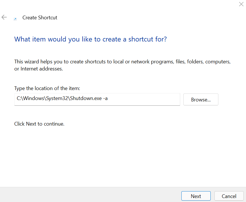 how to cancel automatic shutdown windows 11