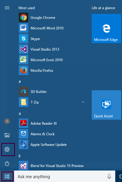 Start Menu 