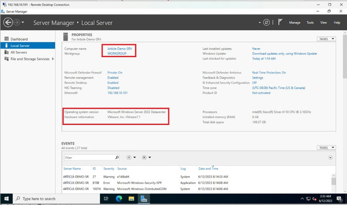 Configure and Onboarding VMs to Azure Arc Hybrid