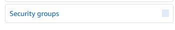 Security Groups