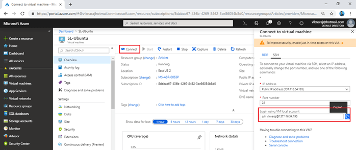 How To Connect Our Azure Ubuntu Server Using SSH