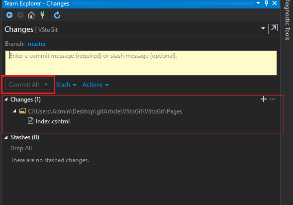 How to Connect a Visual Studio Project to GitHub