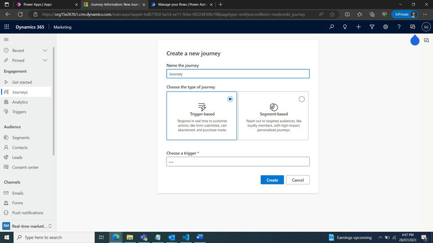 Consume Custom Triggers
