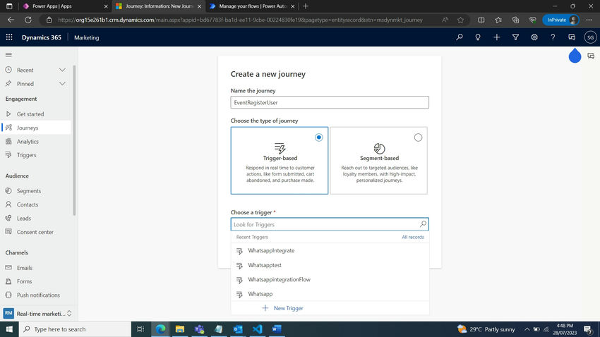 Consume Custom Triggers