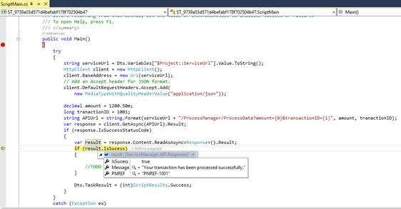 How To Consume Web API Through SSIS Package