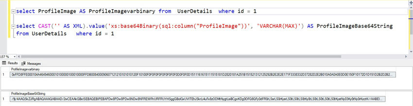 How to Convert varbinary to Base64 String in SQL Server