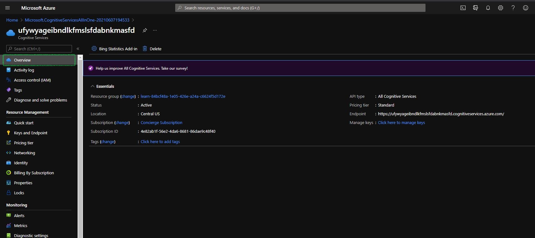 How To Create A Cognitive Service In Azure