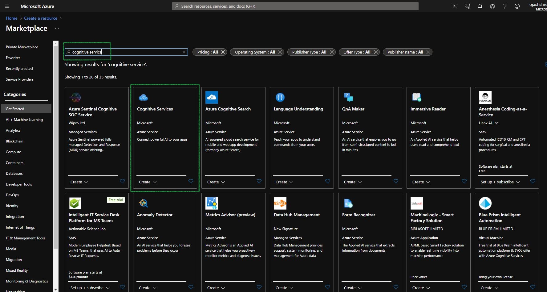 How To Create A Cognitive Service In Azure