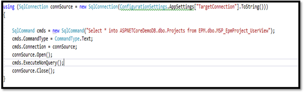 How to create a database in sql server using console application in 