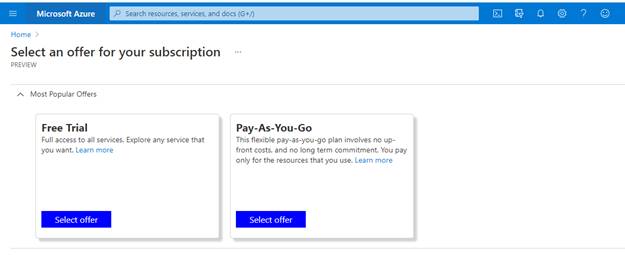 How To Create A Free Azure Account