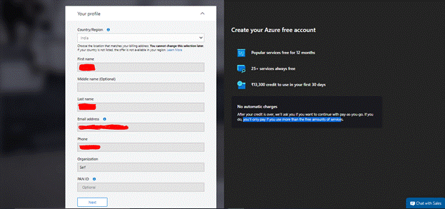 How To Create A Free Azure Account