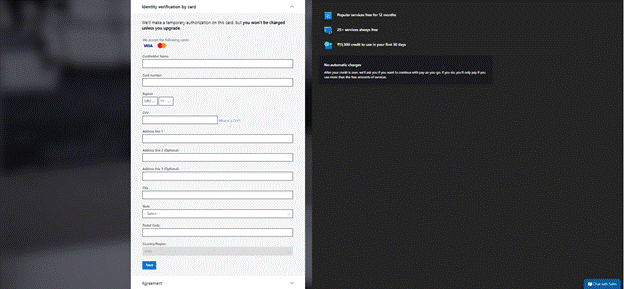 How To Create A Free Azure Account