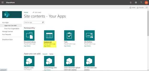 How To Create A List In SharePoint