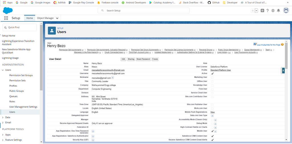 How To Create A New Users In Salesforce Lightning Platform