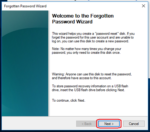 click on the "Next" button