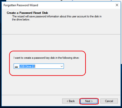 select the USB Flash Drive that you want